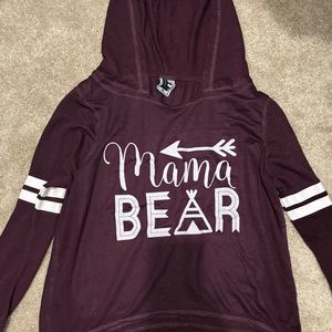 Mama bear cropped sweater/hoodie
